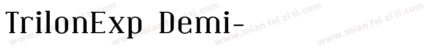 TrilonExp Demi字体转换